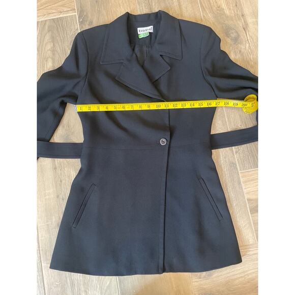 Vintage Bebe Women’s Double Breasted Jacket Black size 4. - Picture 10 of 14